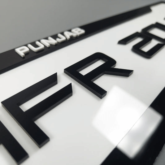 CUSTOM 3D CAR NUMBER PLATE