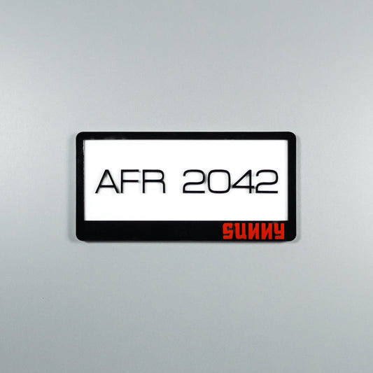 CUSTOM 3D BIKE NUMBER PLATE
