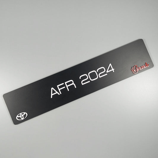 CUSTOM 3D CAR NUMBER PLATE
