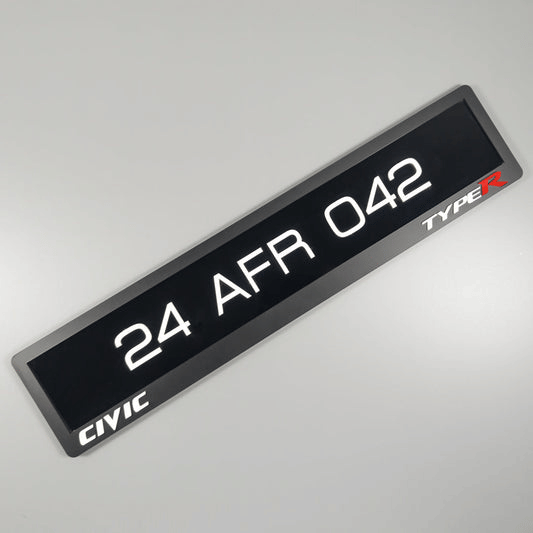 CUSTOM 3D CAR NUMBER PLATE