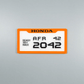 CUSTOM 3D BIKE NUMBER PLATE #23