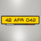 CUSTOM 3D CAR NUMBER PLATE