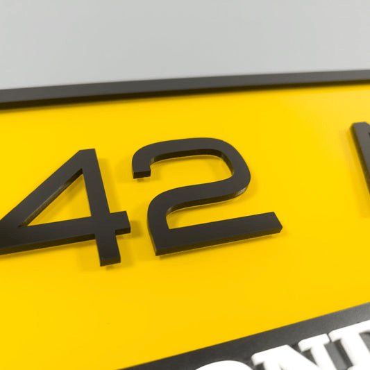 CUSTOM 3D CAR NUMBER PLATE