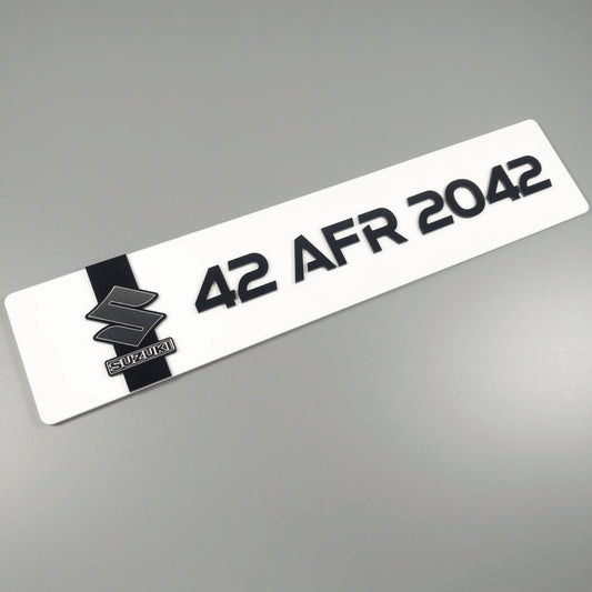 CUSTOM 3D CAR NUMBER PLATE #4
