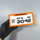 CUSTOM 3D BIKE NUMBER PLATE #23