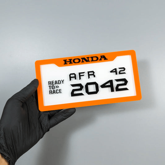 CUSTOM 3D BIKE NUMBER PLATE #23