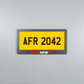 CUSTOM 3D BIKE NUMBER PLATE # 24