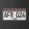Embossed Sindh Ajrak Number Plate