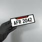 CUSTOM 3D BIKE NUMBER PLATE # 15