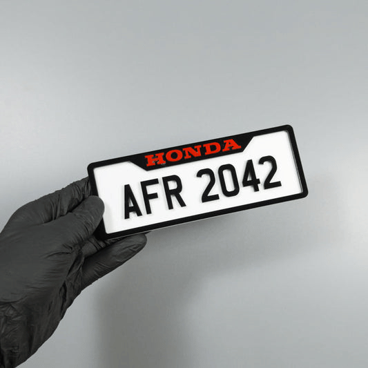 CUSTOM 3D BIKE NUMBER PLATE # 15