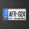 Embossed Islamabad New Car Number Plate