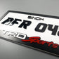 CUSTOM 3D CAR NUMBER PLATE