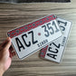 Embossed Sindh Ajrak Number Plate