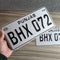 Embossed All Punjab Number Plate