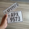 Embossed All Punjab Bike Number Plate